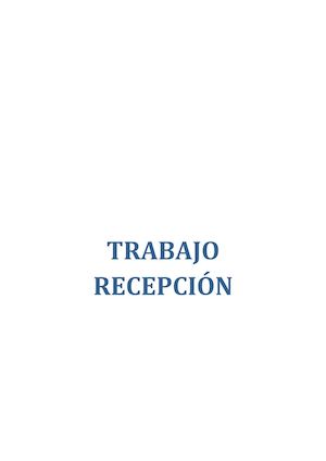 Trabajo Recepción