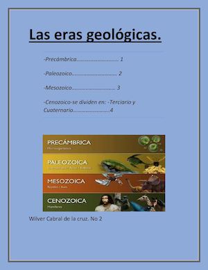 Las Eras Geológicas Docx Wilver