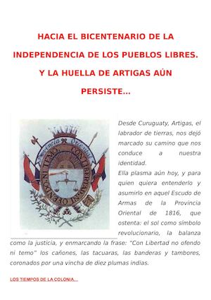 Ideas Artiguistas tras 200 años