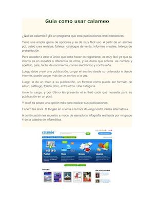 Guía Como Usar Calameo