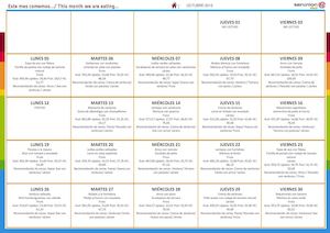 MENÚ COMEDOR Octubre 15