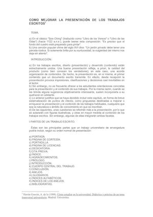 Presentacion de trabajos