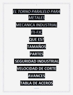 El Torno Mecanica Industrial