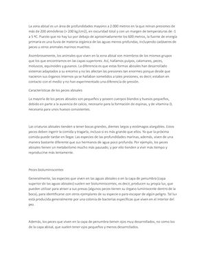 Peces Abisales