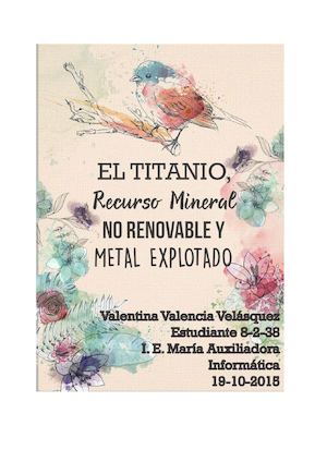 8-2-38- CALAMEO: EL TITANIO, RECURSO MINERAL NO RENOVABLE Y METAL EXPLOTADO.