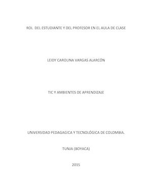 Rol Del Estudiante Y Del Profesor En El Aula De Clase
