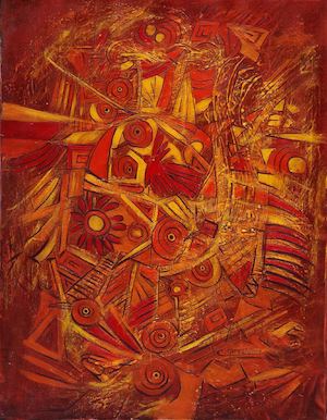 Pintor Ortega Maila-Obra:Burbuja Del Quinde