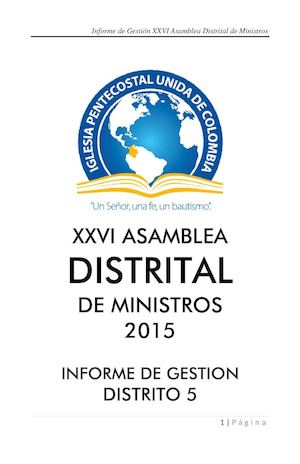Informe De Gestión 2015