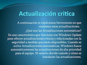 Actualización Critica