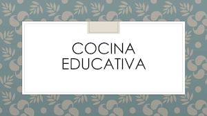 Cocina Educativa