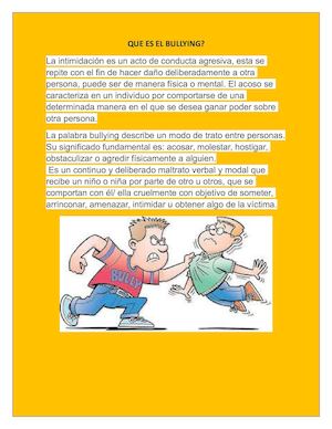 Que Es El Bullying