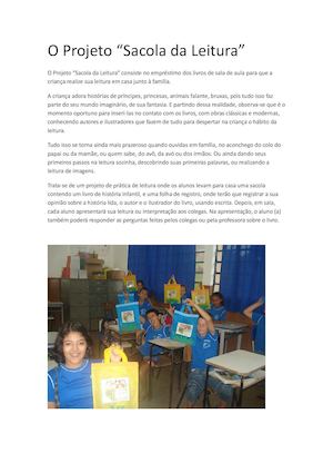 Projeto Sacola Da Leitura