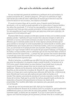 ¿Por Qué Es La Salchicha Cortada Mal Castellano Gustav Theodor Fechner