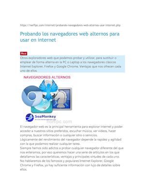 Probando Los Navegadores Web Alternos Para Usar En Internet
