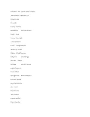 La Historia Más Grande Jamás Contada