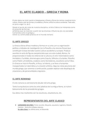 El Arte Clasico
