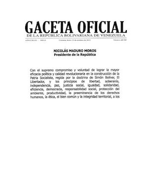 Gaceta Oficial