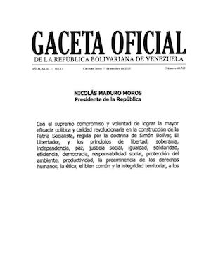 Gaceta Oficial