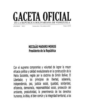 Gaceta Oficial 1