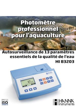Photomètre professionnel pour l'aquaculture