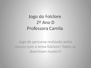 Jogo Do Folclore Album