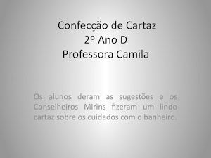 Confecção De Cartaz
