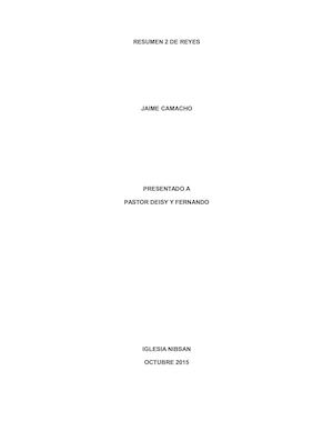 Resumen 2 De Reyes