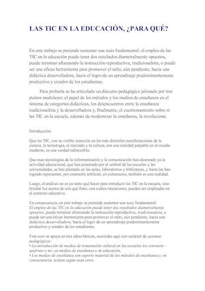 Las Tic En La Educación (1)
