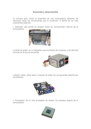 Ensamble Y Desensamble