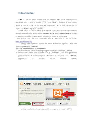 Instalare Xampp