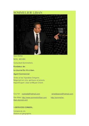 Sommelier Liban