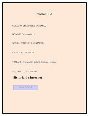 Historia De Internet