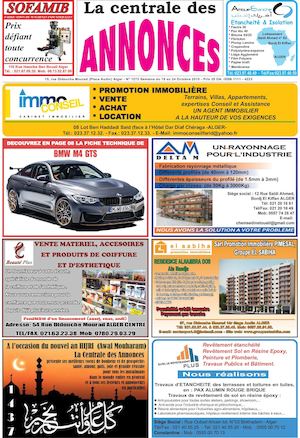 La Centrale des Annonces N° 1273 Semaine du 18 au 24 Octobre 2015