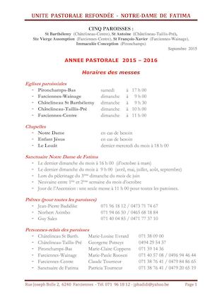 Carnet D'informations 2015 2016