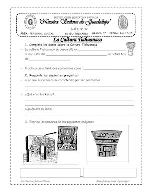 CULTURA  Tiahuanaco .