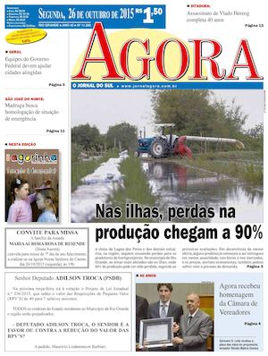 Jornal Agora - Edição 11280 -  26 de Outubro de 2015