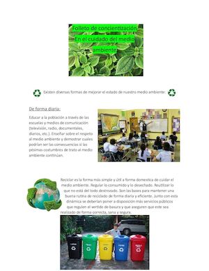 Folleto De Concientización