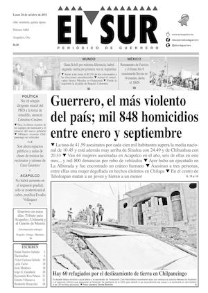 El Sur Lunes 26102015