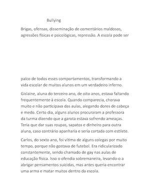 TEXTO TCA -Bullying 1