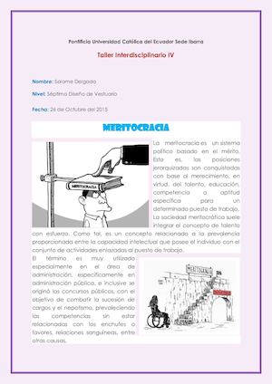 Meritocracia y Técnicas de Contratación