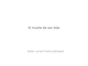 El Muelle De San Blas (Libro)