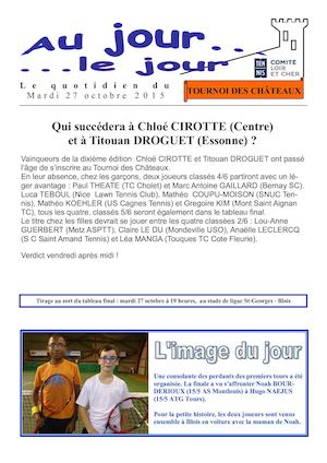 Au Jour Le Jour Mardi 27 Octobre 2015