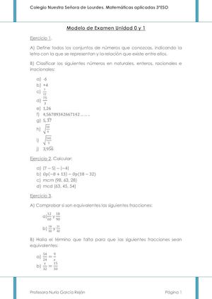 Modelo De Examen Unidad 0 Y 1