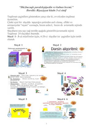 Düzbucaqlı paralelepipedin və kubun həcmi