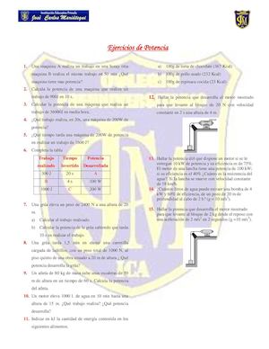 Ejercicios De Potencia