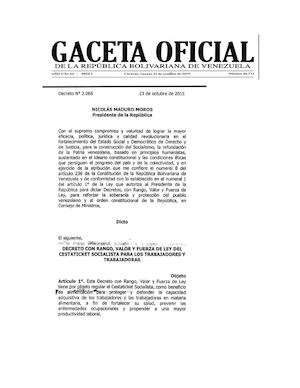 Gaceta Oficial Cestaticker