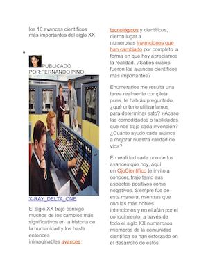 Los 10 Avances Científicos Más Importantes Del Siglo Xx