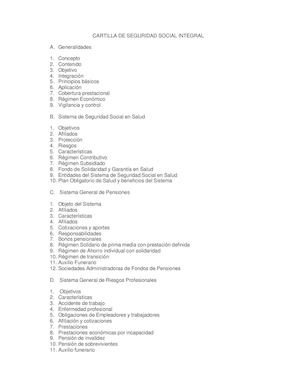 Cartilla Seguridad Social Integral Rg Ene 11 23p