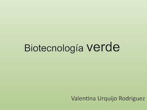 Biotecnología Verde