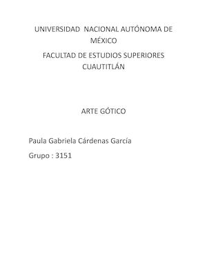 Trabajo De Investigacion Gotico